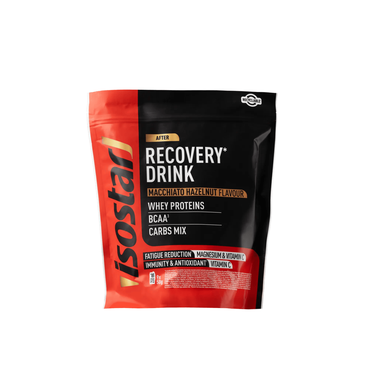 Isostar Long Energy Recovery Powder Macchiato Hazelnut 450g