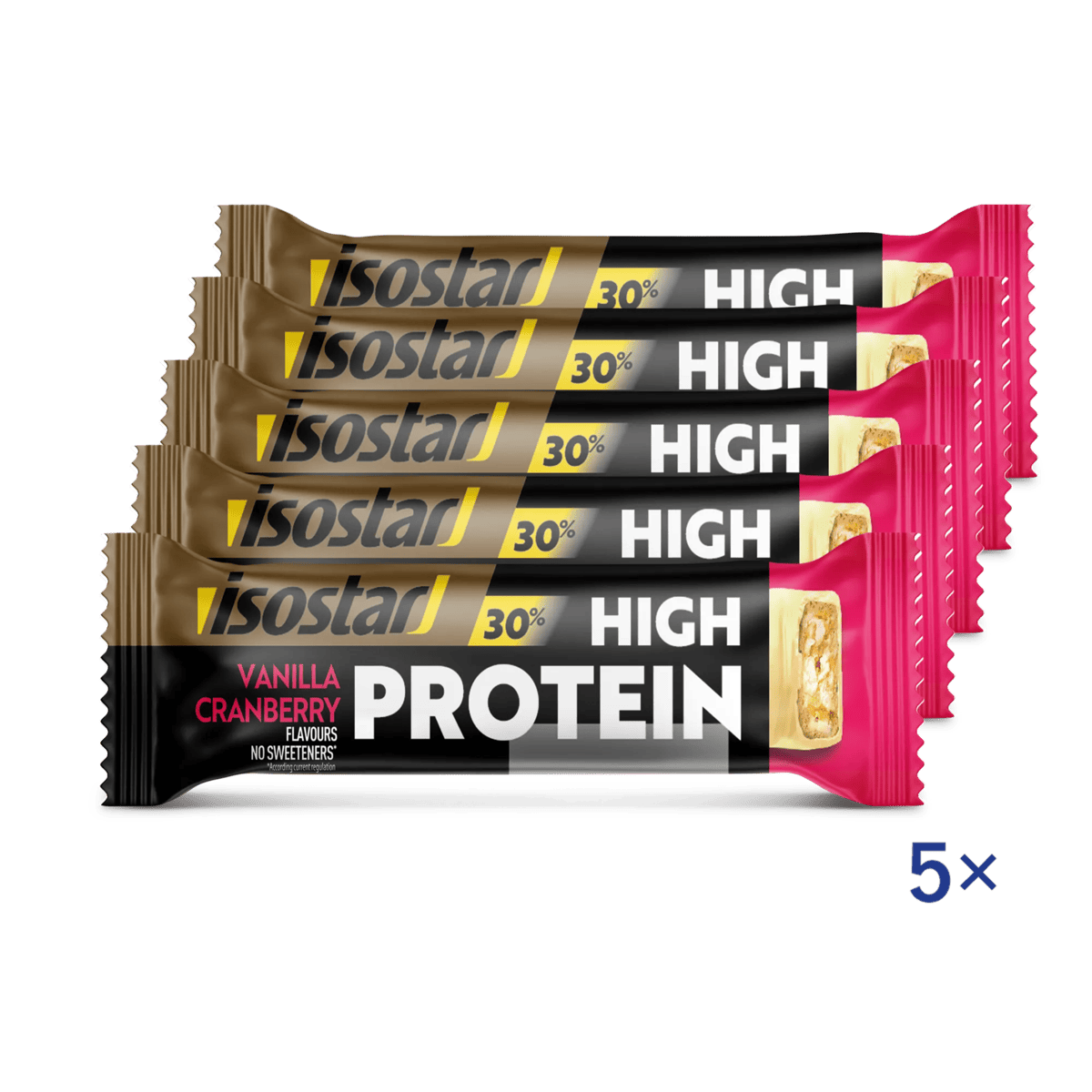 Iso HighProtein Bar Vanilla&Cranberry Set 5x