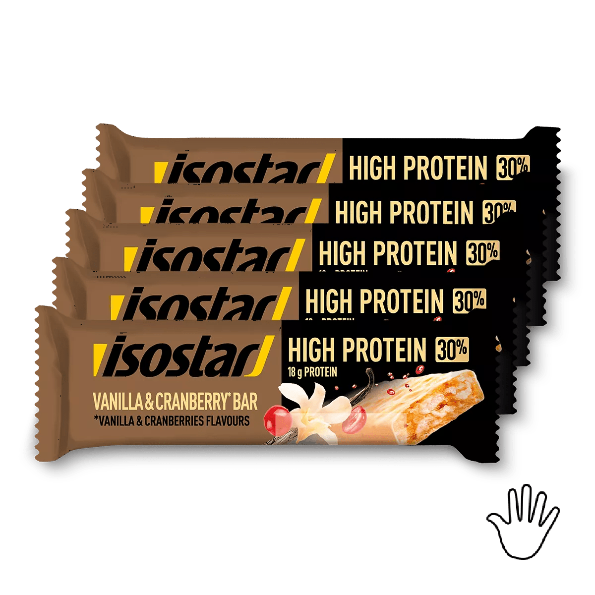Iso HighProtein Bar Vanilla&Cranberry Set 5x
