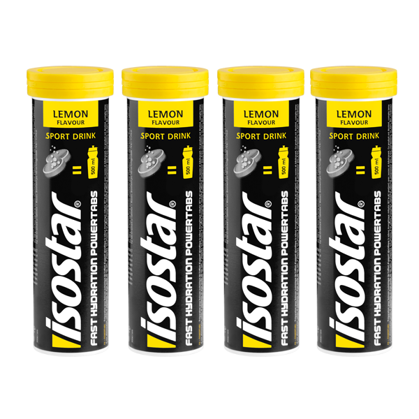 Packshot_Isostar_Powertabs_4x_Lemon_Sportgetränk