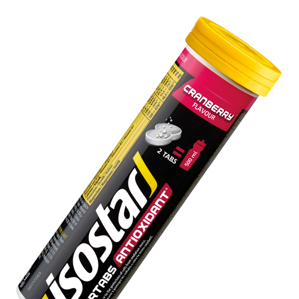 Packshot_Isostar_Powertabs_1x_Cranberry_boisson-sportive