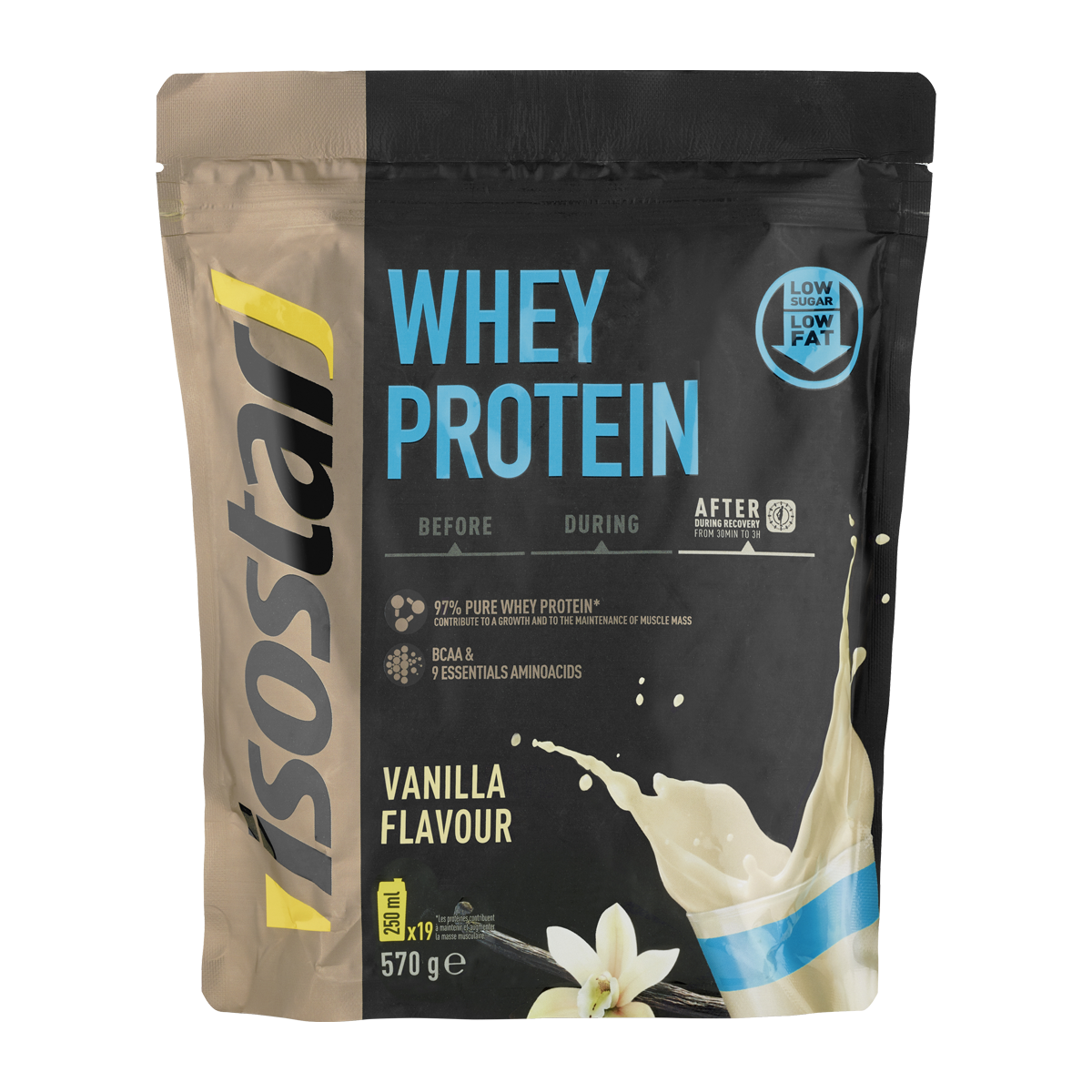 Mass Gainer Isostar - Poudre Protéinée Saveur Vanille Pour Prise De Masse