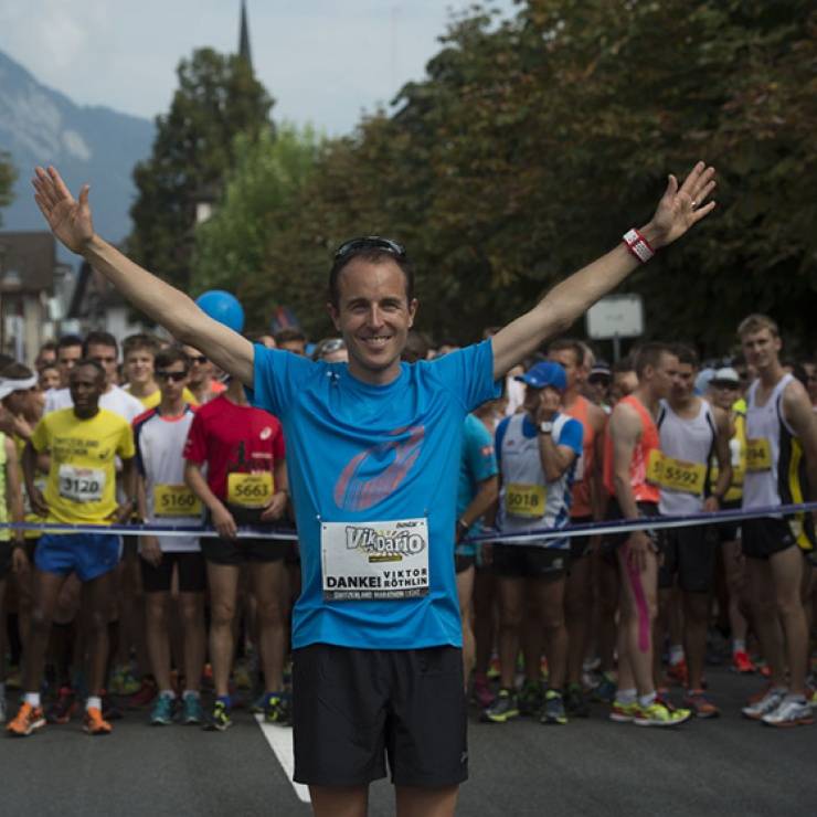 Präsenz zeigen am Switzerland Marathon light