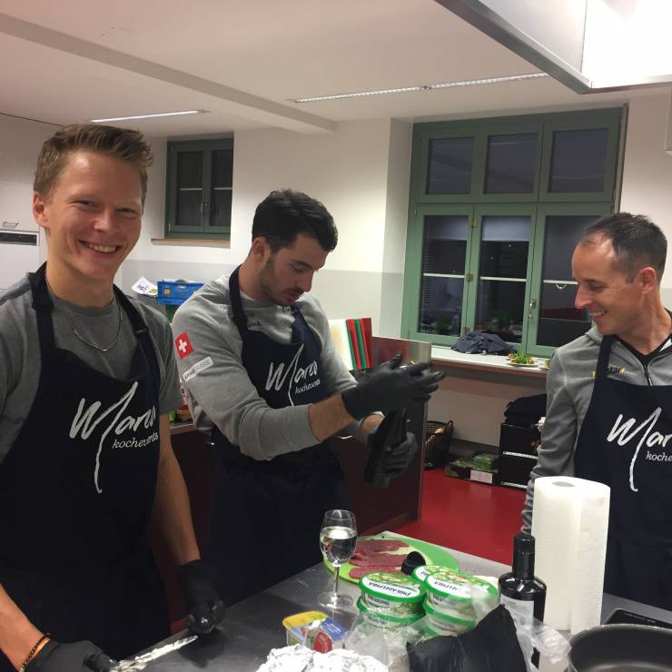 Gianluca am Kochen