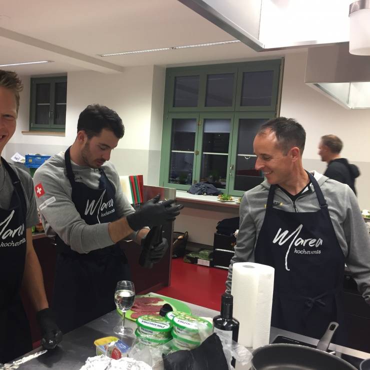 Viktor am Kochen