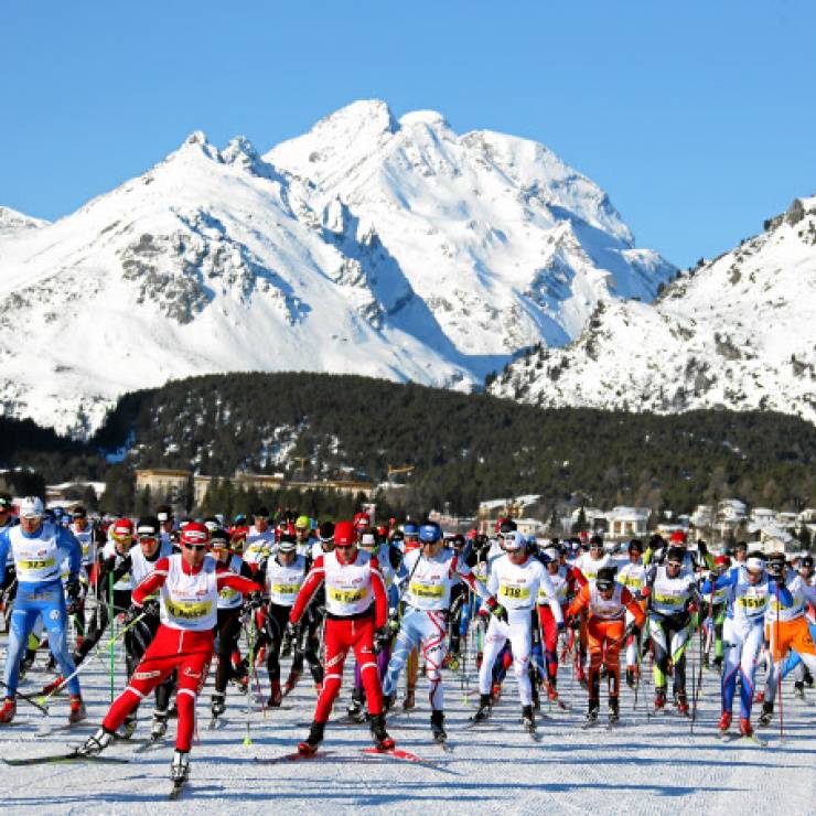 marathon de ski en Engadine