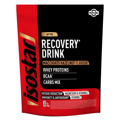 Isostar Long Energy Recovery Powder Macchiato Hazelnut 450g